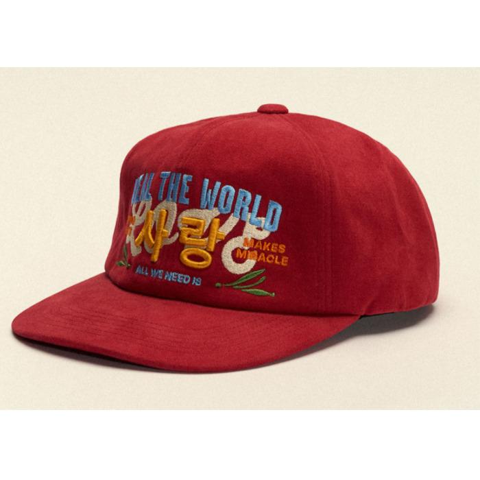

House of Nangman “Heal The World” Love Ballcap – Red red