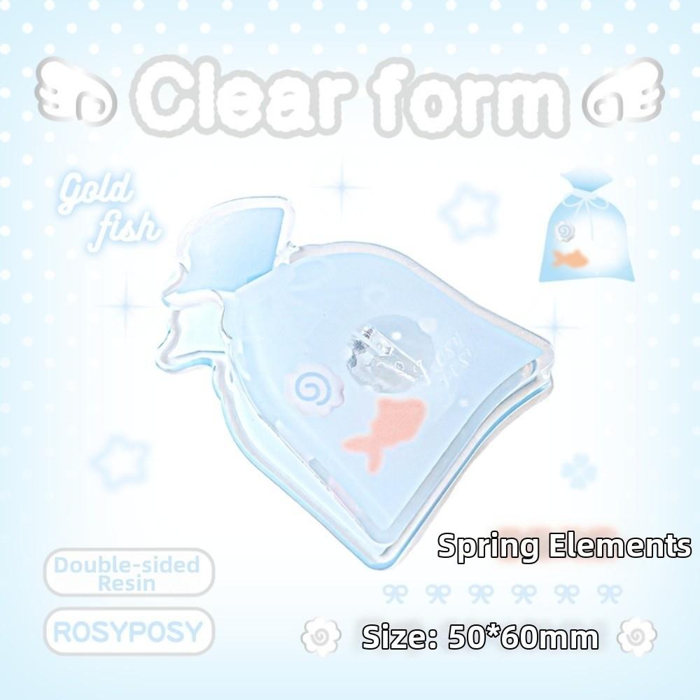 Kawaii Double-Sided Acrylic Paper Clips Strawberry & Dessert Page Holders Journal Clips Portable Acrylic Clips