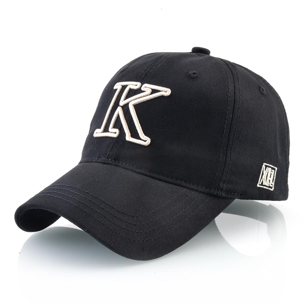 

Мужские шапки для папы, бейсболки Snapback с вышивкой K, кепка с надписью, женская кепка на четыре сезона, дышащий хлопковый козырек, костяная кепка 56-59cm