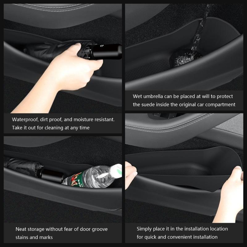 Set aus 4 Türablageboxen Mehrzweck-Autotür-Organizer Auto-Türablagelösung für Automobile Juniper 2025