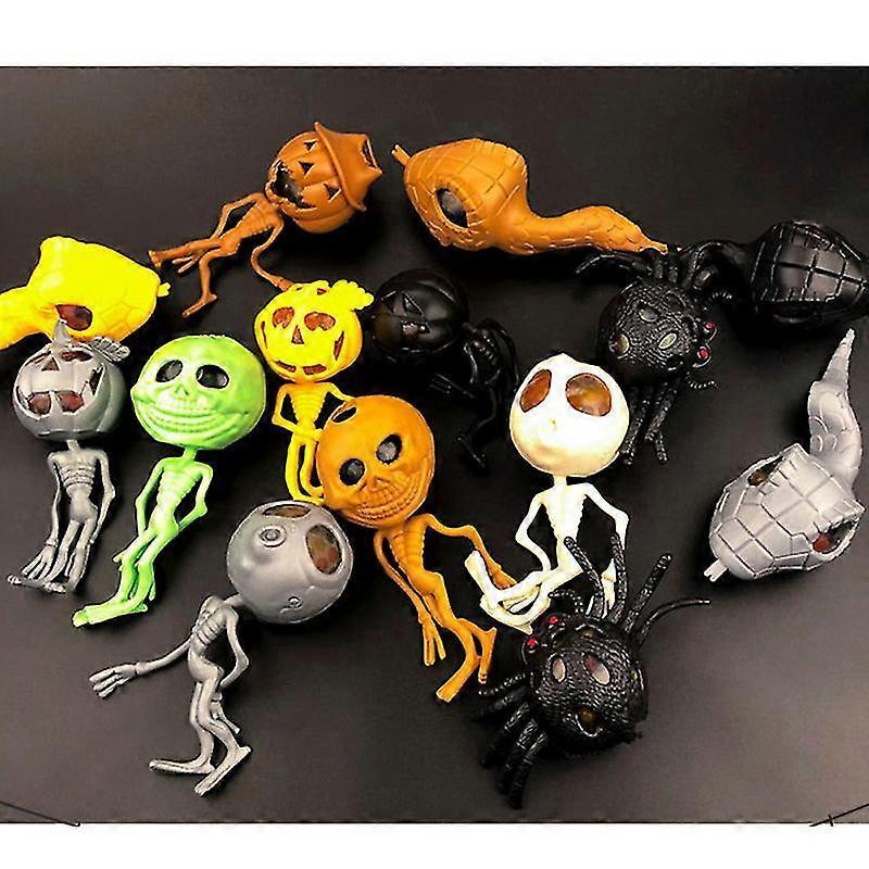 10pcs Halloween Squeeze Toys For Halloween Decorations