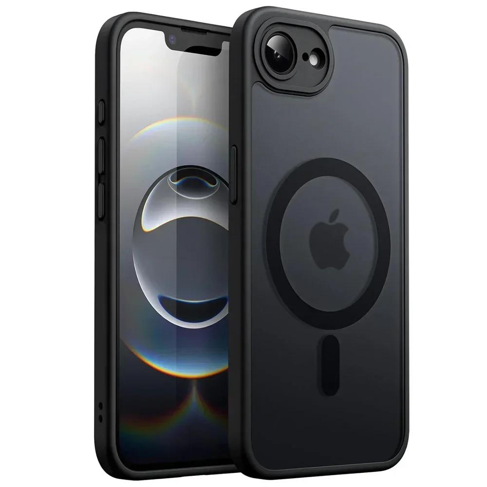 Luxury Matte Translunt Magnetic Shockproof Cover For Iphone 17 Pro Max 16 15 14 13 12 Pro Max Plus 17 Air 16e Magsafe Case