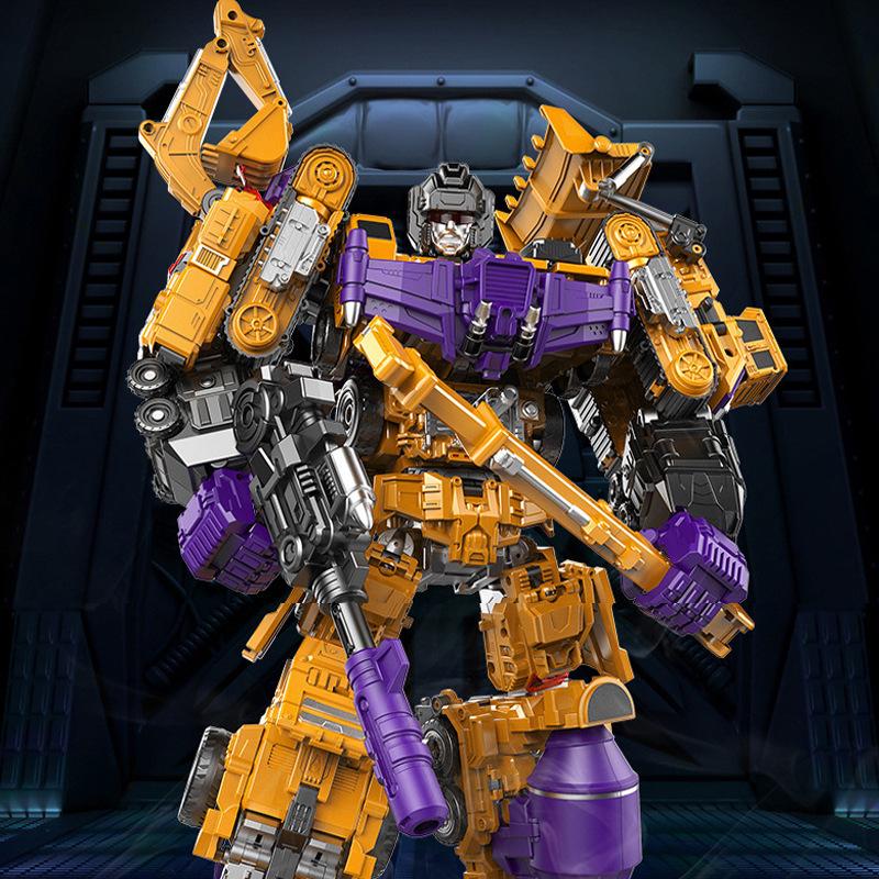 Devastator King Kong Robot Engineering Vehicle Action Figure - Six-In-One Model for Kids