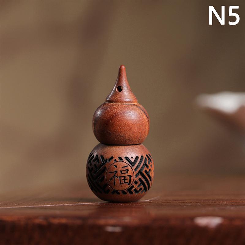 Natural Wood Lotus Shape Perfume Bottle Incense Expanding Mini Sandalwood Portable Sealed Jar Pendant Pomander Container