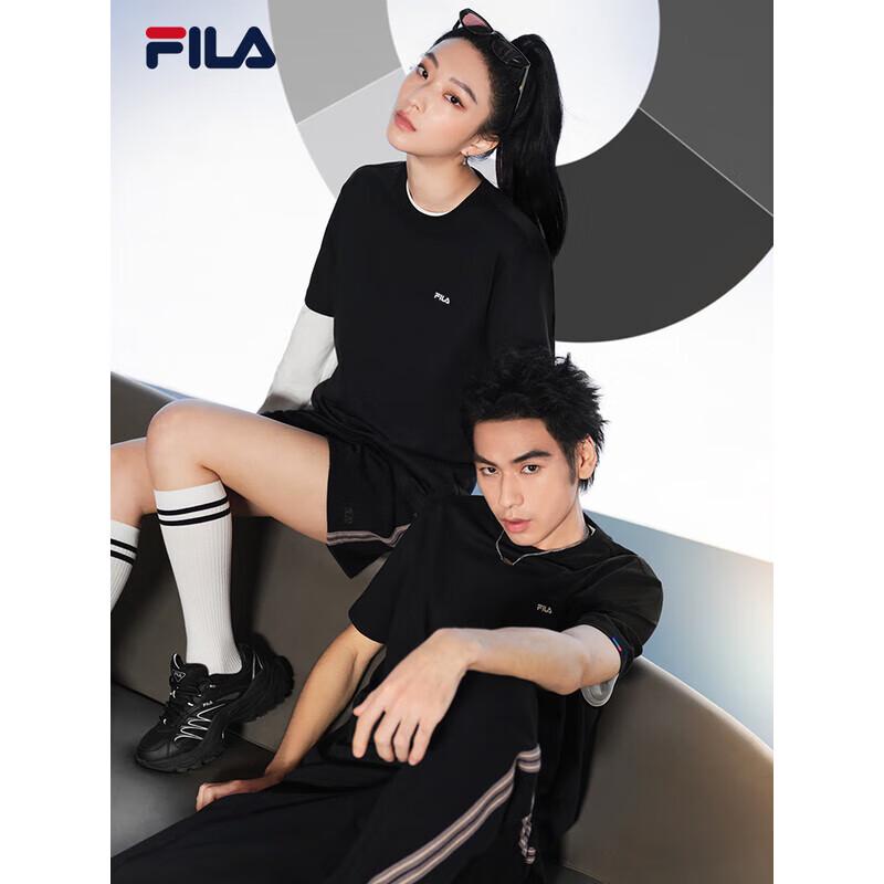 FILA Couple s Pure Cotton Knit T-Shirt S
