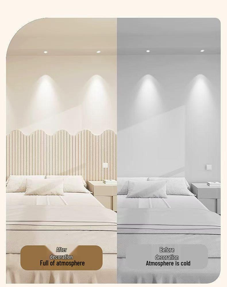 Upholstered Felt Bedside Wall Stickers - Anti-Collision Bedroom Decor and Tatami Bed Wall Cover-Up.