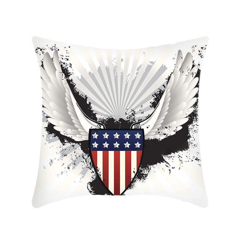 New Style Pillow Statue of Liberty Bald Eagle Printed Plush Sofa Pillow