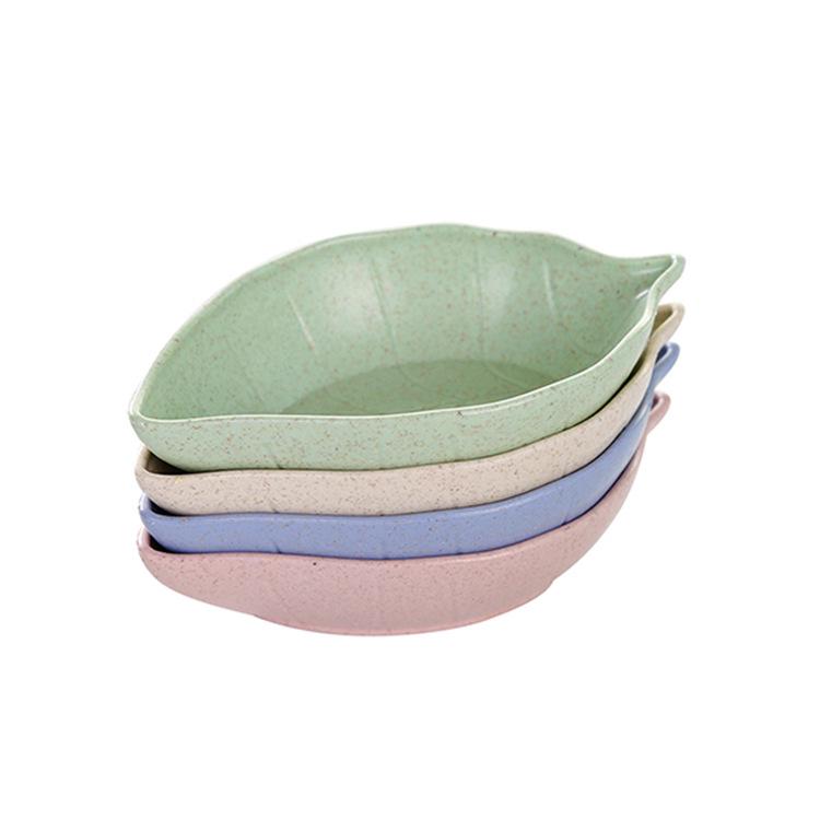 Wheat Straw Leaves Creative Irregular Small Dishes Kitchen Seasoning Dishes Side Dishes Snack Dishes