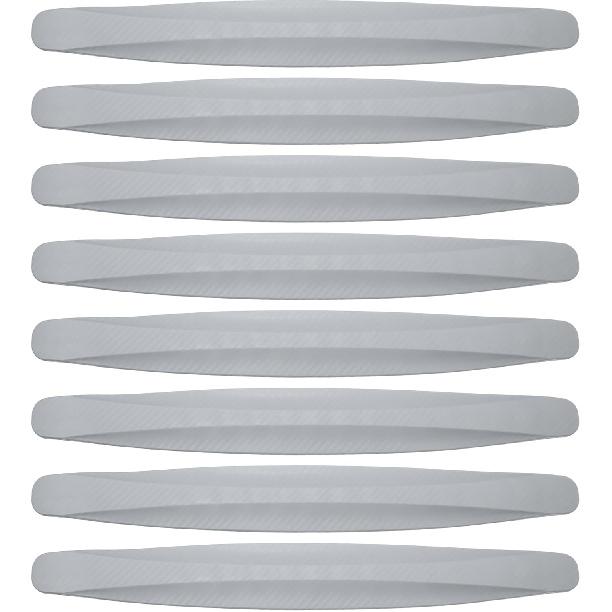 

8 Pcs 40cm Carbon Fiber Pattern Universal Bumper Guard Strips - SUV RV Car Truck Bumper Protector Patch Trim Anti-Collision Anti-Scratch - PVC Black серый