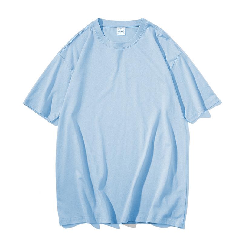 T-shirt estive a tinta unita in puro cotone da donna Harajuku oversize a maniche corte Y2k top unisex streetwear coreano casual basic t-shirt femminile buona qualità