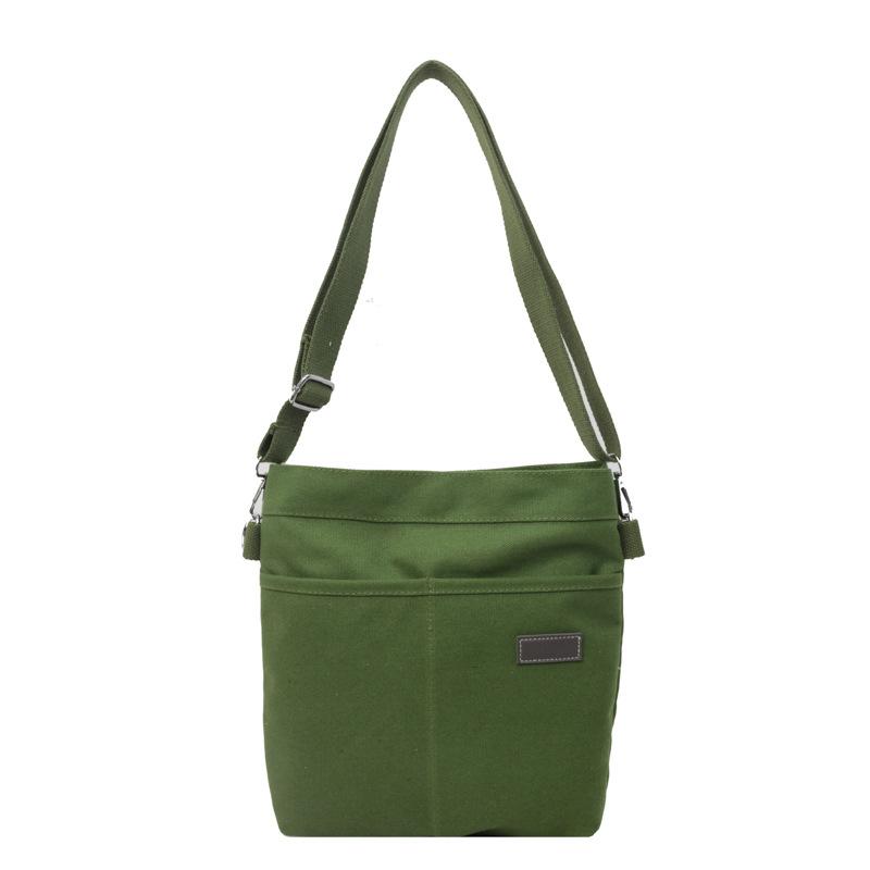 Simple Casual Large-capacity Canvas Bag Women's 2025 New Trendy High-grade Texture Versatile Single Shoulder Messenger Small Square Bag