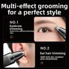 Rotary Cutter Head Ear Face Clean Trimmer LED Digital Display Eyebrow Trimmer  Household