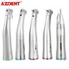 AZDENT Dental Contra Angle LED Fiber Optic Low Speed Handpiece E-type Push Button Type Chuck Handpiece 1:1/1:5/20:1/1:4.2