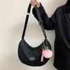 Spring fresh canvas bag large capacity women's bag popular new fashion dumpling bag versatile shoulder messenger bag