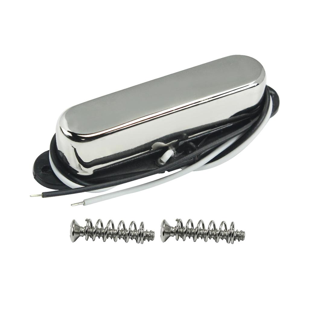 FLEOR 1pc Alnico 5 Single Coil Pickup Neck Guitar Pickup Fit TL Electric Guitar,Chrome/Gold/Black Colors Option