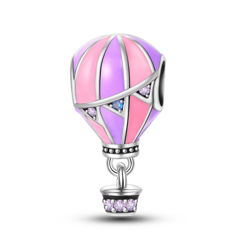 Romanticcopper Couple Colourful Heart Shapedballoon Charms Beads Fit 3Mmoriginal Bracelets Diy Jewelry Gifts