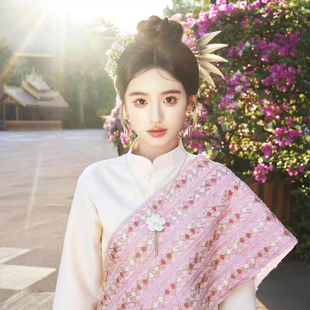 Elegant Crystal Filigree Hair Stick Buyao for Girls Ancient Chinese Hairpin Traditional Hanbiuk Decorative Cosplay