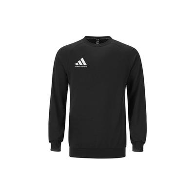 adidas Logo Sports Casual Crew Neck Sweatshirt Unisex Sweatshirt Black White ACLLSPS3CS-BW