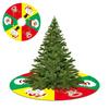 Party Decor Christmas Tree Skirt Happy New Year Merry Christmas Outdoor Blanket Snowman Santa Elk Tree Accessories