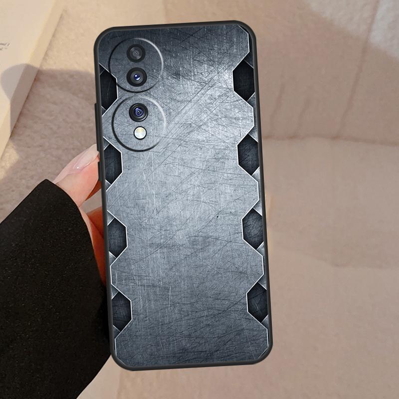 Steel Iron Metal Pattern Case For Honor X9b X9a X8a X7a X6a X6 X7 X8 X9 8X 9X Honor Magic 5 Pro 50 70 90 Lite Cover