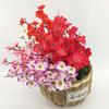 9 Forks Sakura Artificial Flowers Bouquet Peach Blossom for Garden Party Wedding Marriage Decoration Home Table Vase Ornament