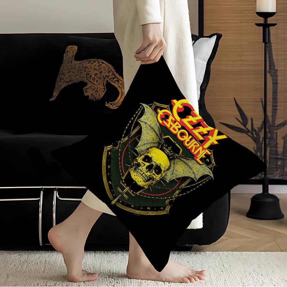 Heavy Metal Band Rock Decorative Room Aesthetics Pillow Case Home Decor Bedroom Sofa Bed Couch Pillow Cover 45X45