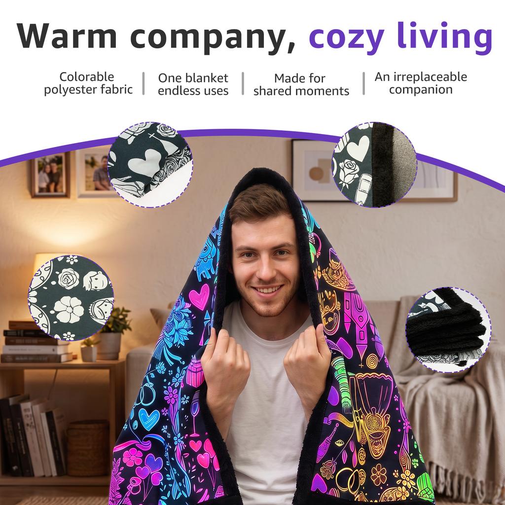 DIY Coloring Blanket Creative Art Project Painting Blanket Machine Washable Soft Customizable Coloring Blanket for Home Decor