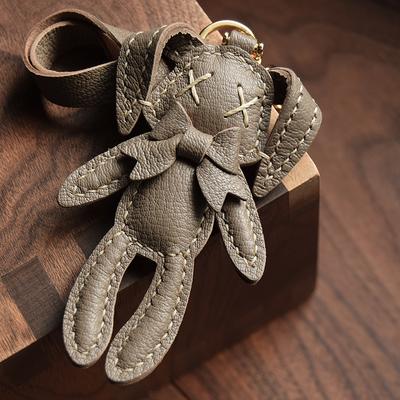 Păpușă iepure originală, pandantiv pentru cheie de mașină din piele, personalizat, nișă, simplu și la modă, cu breloc pentru femei