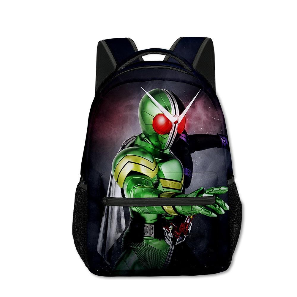 Fashion Novelty Cool Kamen Rider student Bookbag Notebook Backpacks 3D Print Oxford Waterproof Boys/Girls Travel Backpacks
