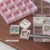 Nail Art Storage Box 6/12 Grids Eco-Friendly Plastic Case for Nail Rhinestones Beads DIY Craft Manicure Use