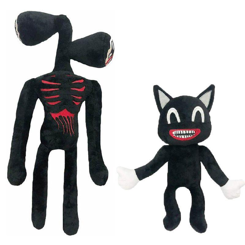 Adorable Black Cartoon Cat Plush Toy Stuffed Doll Perfect For Halloween Decorations