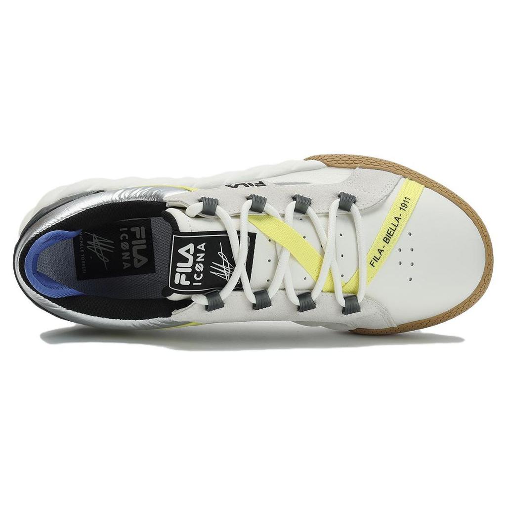 Fila Campo Non-Slip Shock Absorbing Low-Top Sneakers Men Sneakers White Gray F12M333201FST