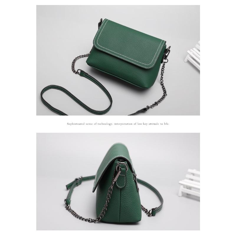 Bolsa feminina diagonal bolsa de ombro simples bolsa feminina fashion couro legítimo bolsa pequena