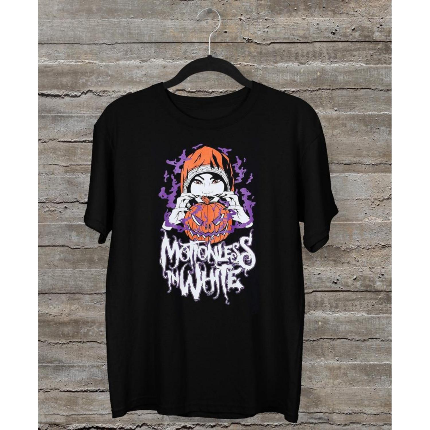 SALE Motionless In White Happy Halloween Shirt Black Unisex Tee S To 5Xl Unisex T-Shirt S