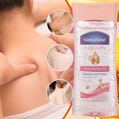 Vitamin B3 Body Oil No Rinse Moisturizing Massage Gel for Back Gua Sha and Relaxation Skincare