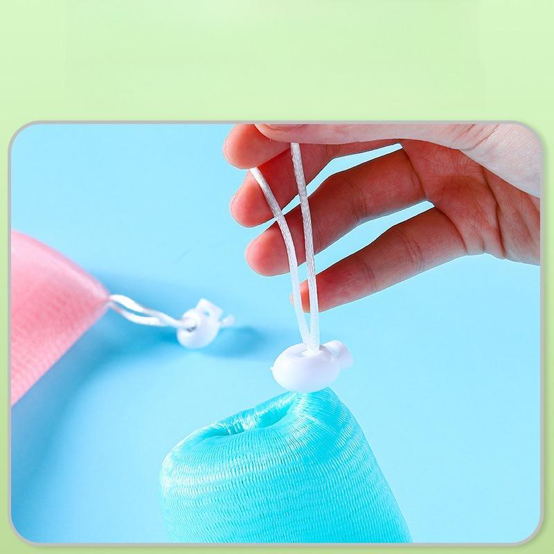 2Pcs Hanging Thickened Shower Gel, Facial Wash, Handmade Soap Foaming Net Bag for Bathroom Supplies