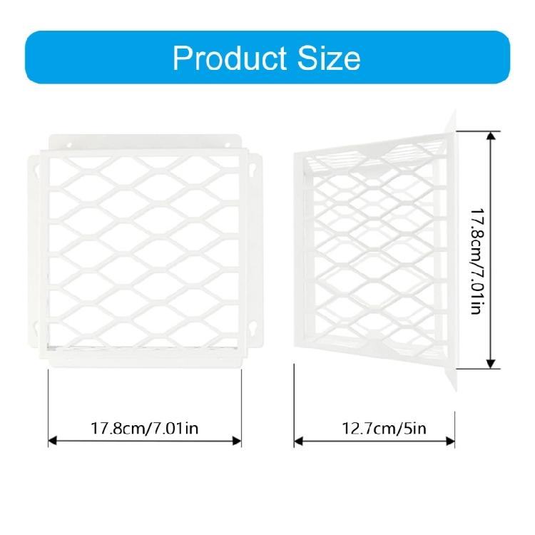 2 Pièces Grille de Protection pour Évent de Sèche-Linge en Acier au Carbone Protection Anti-Oiseaux Protecteur de Système de Séchage Facile à Utiliser