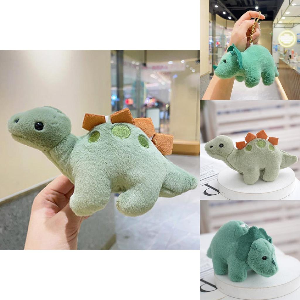 Adorable 2024 Dinosaur Plush Keychain Cute Pp Cotton Bag Car Chain Decoration