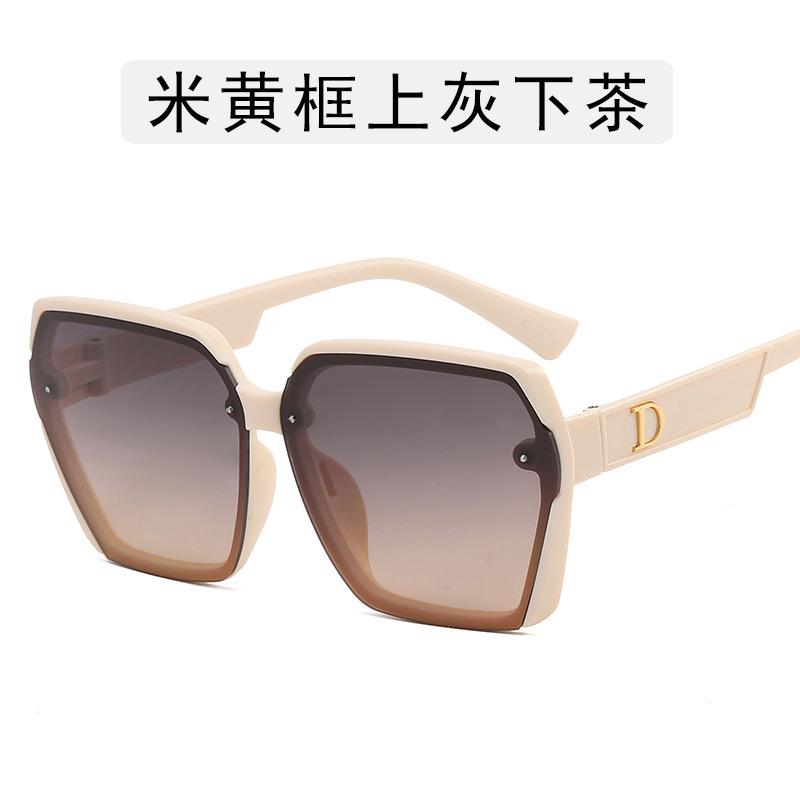 Korean Fashion Style Sun glasses Women Polygon Shape Anti-glare Sunglasses Woman Travelling Holiday Female Sunglass
