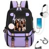 Katseye Girl Group Poster Print Backpack for Teen Girls Student School Bag Large Capacity Lightweight Durable 60707