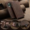 For Oppo Reno12 F 5G Case CASEME 013 Series Card Holder Stand Leather Phone Cover