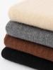 Women's 100% Pure Cashmere Striped Lurex Sweater - Half-High Neck, Long Sleeve Knitwear for Autumn and Winter