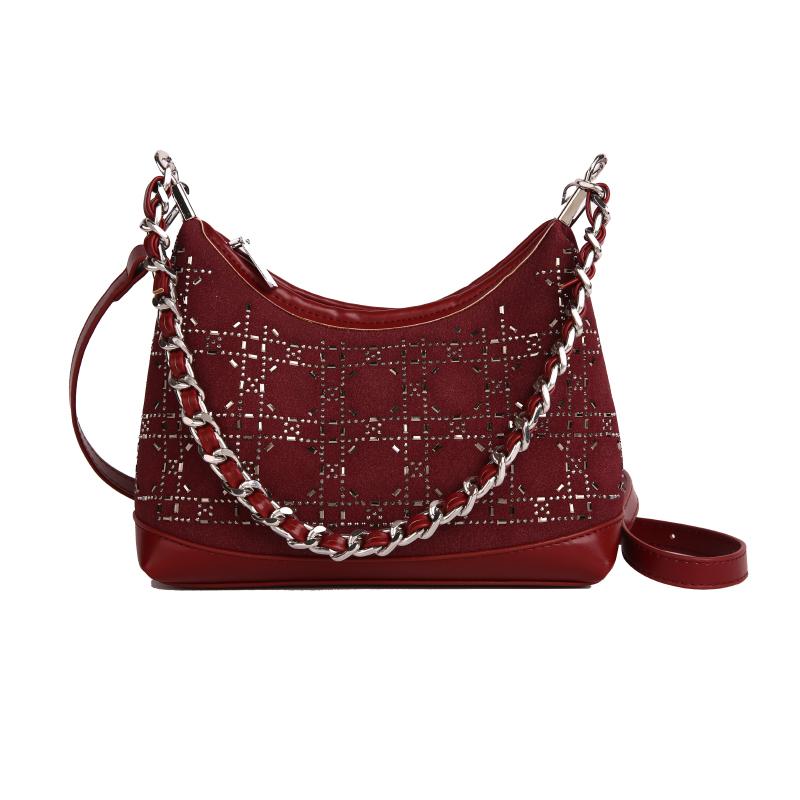 PU Solid Color Sewing Bost Autumn New Versatile 2026 Bags for Women CHAINS Large Capacity Commuting Crossbody Bags