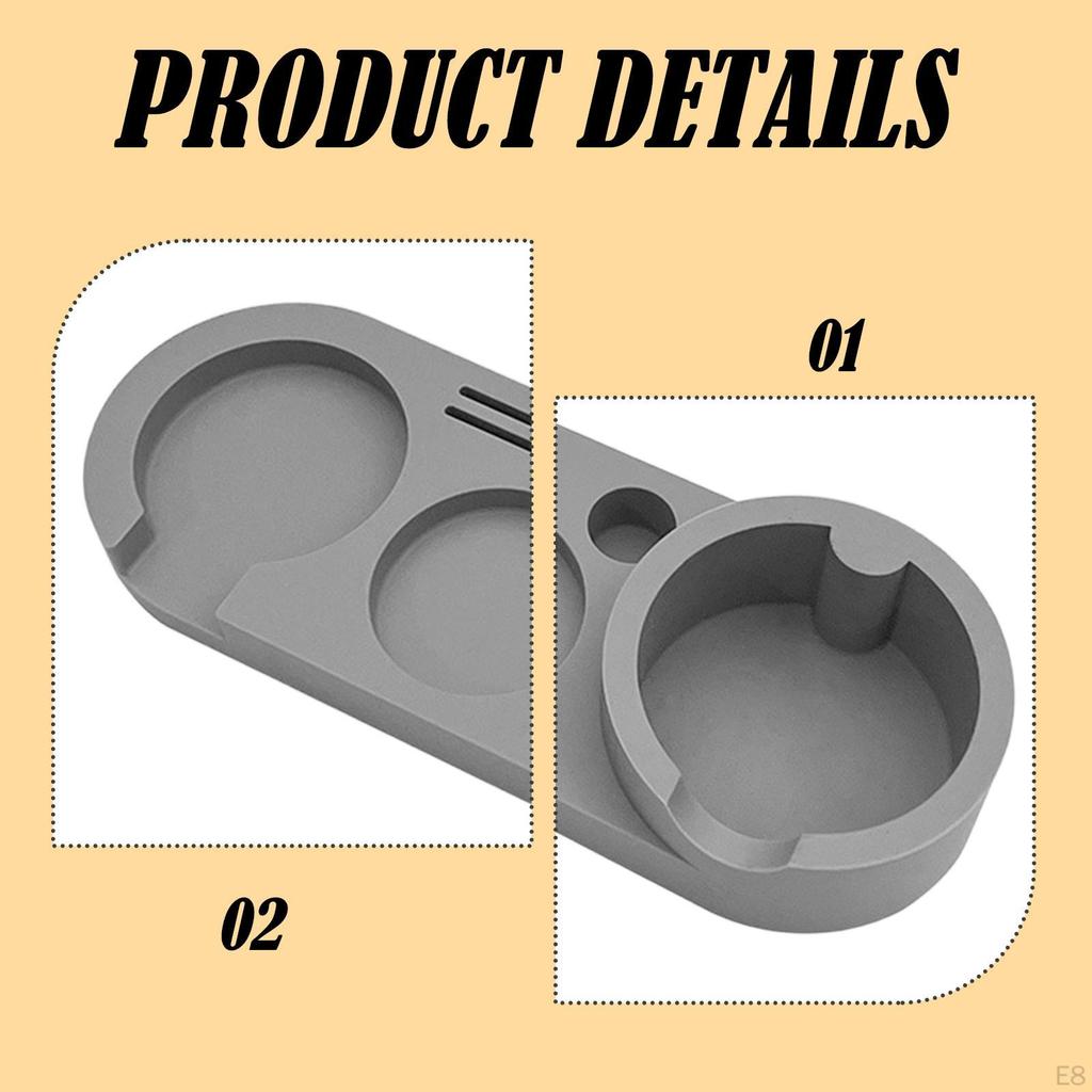 Coffee Tamper Holder Coffeeware Mat Support Base Rack for Bar