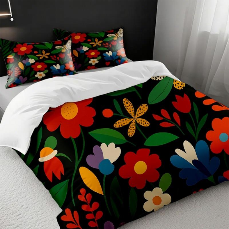 New Digital Printing Quilt Cover Set (Quilt Cover + Pillowcase) 2Pcs/3Pcs Holiday Gift Household Quilt Cover Without Sheets