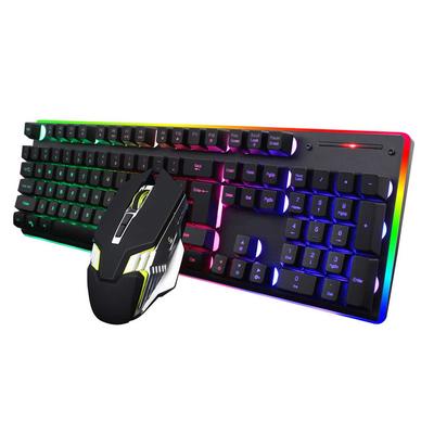 Gaming Keyboard Set Game Combination RGB Lighting USB Wired Gaming Keyboard And Keyboard And Set