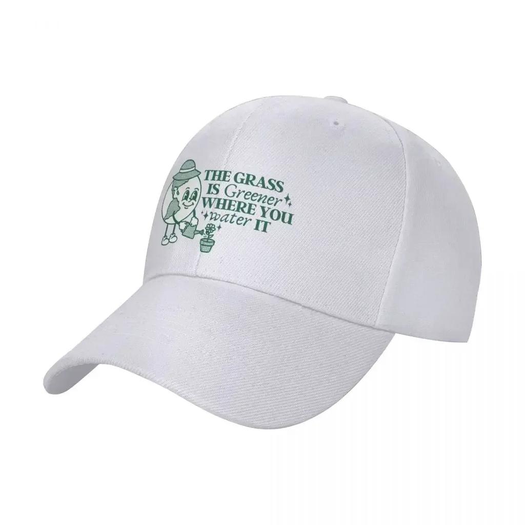 The Grass Is Greener Where You Water It Earth Baseball Cap Golf Wear foam party Hat Icon Woman Hats Mens