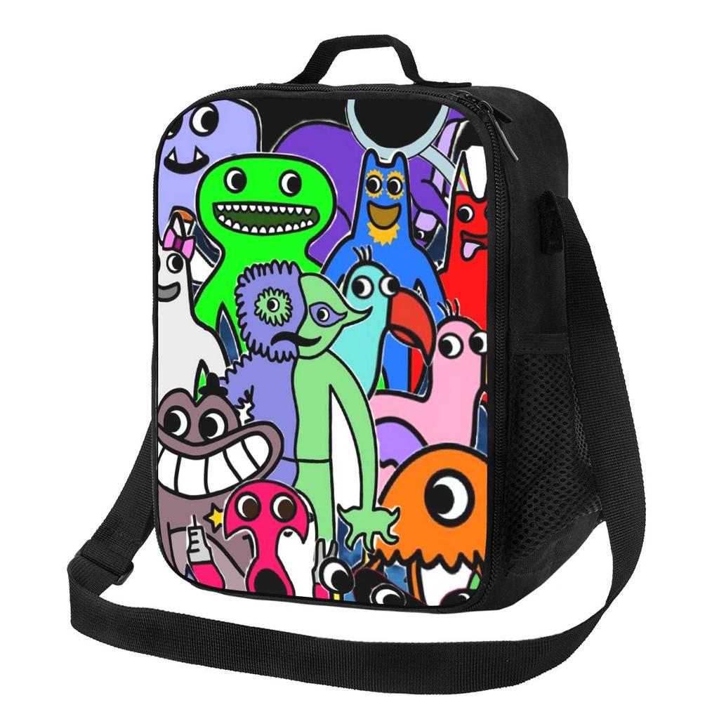 Sac à lunch isotherme dessin animé Garten Of Banban École Pique-nique Rangement Boîtes alimentaires Contenant portable Glacière Boîte à lunch thermique Sac fourre-tout