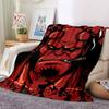 1pc Demon Blanket, Lightweight Flannel Throw Blanket For Sofa, Bed, Travel, Camping, Living Room, Office, Couch, Chair, And Bed