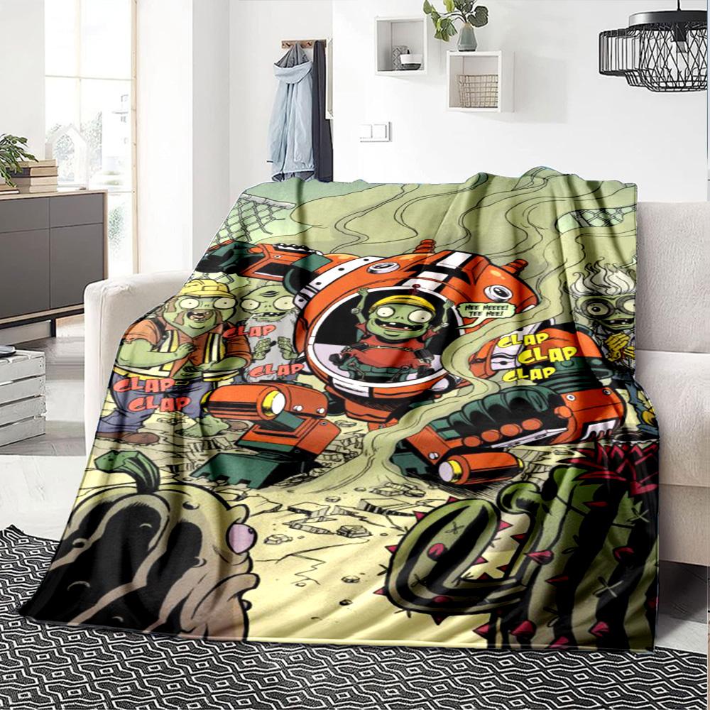Plants Vs. Zombies Blanket Comfortable Great for Livingroom Picnics Bed Four Seasons Universal Modern Unique Gift for Family and Friends Camping